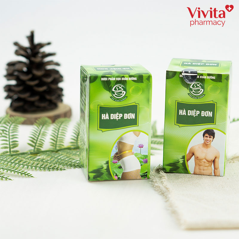 Viên uống Hà Diệp Đơn | Giảm cân tự nhiên, hiệu quả | Hộp 60 Viên
