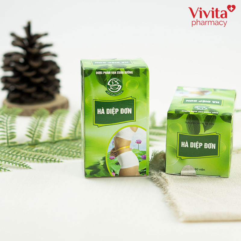 Viên uống Hà Diệp Đơn | Giảm cân tự nhiên, hiệu quả | Hộp 60 Viên