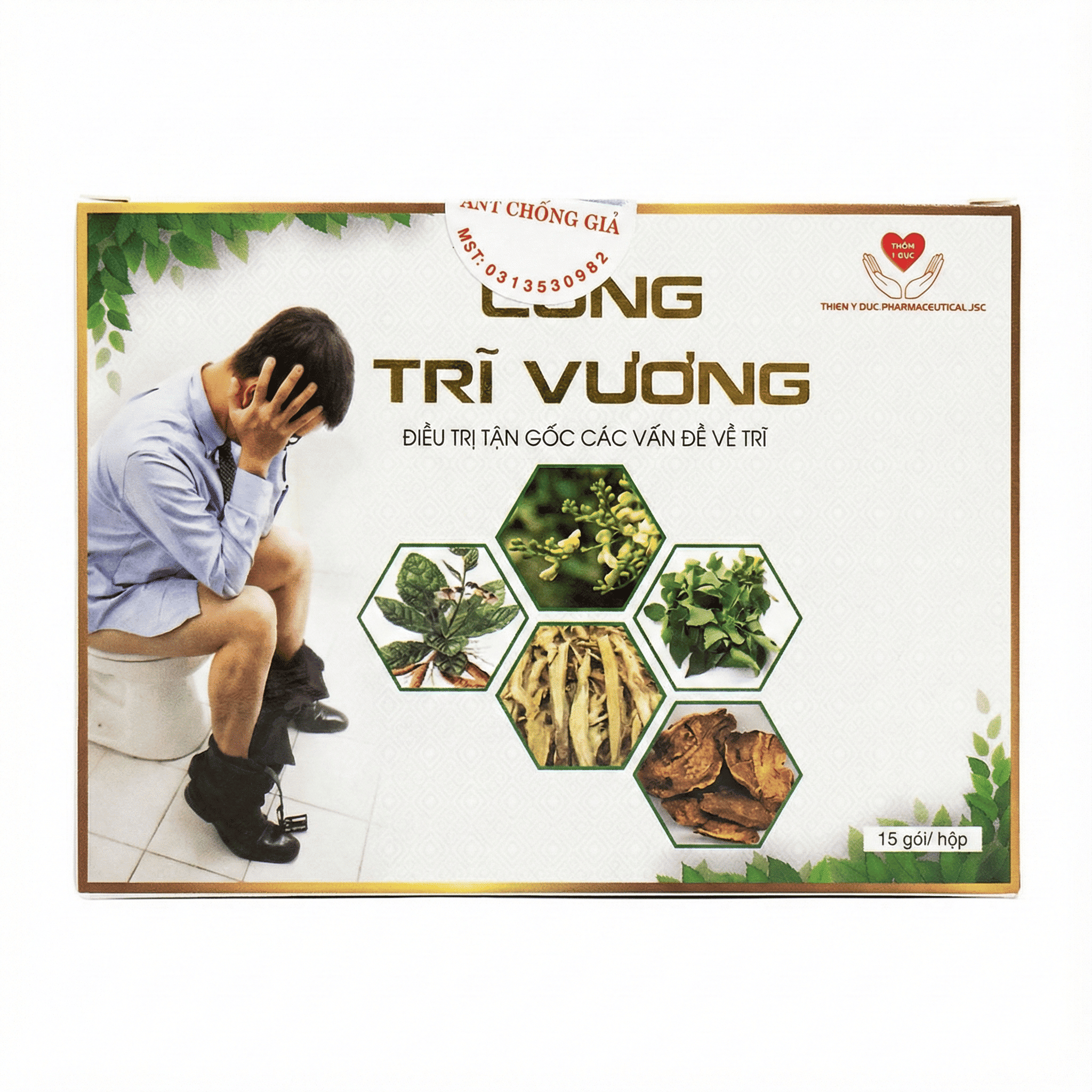 Công Trĩ Vương Hỗ Trợ Điều Trị Đau Rát Do Trĩ (Hộp 15 gói)