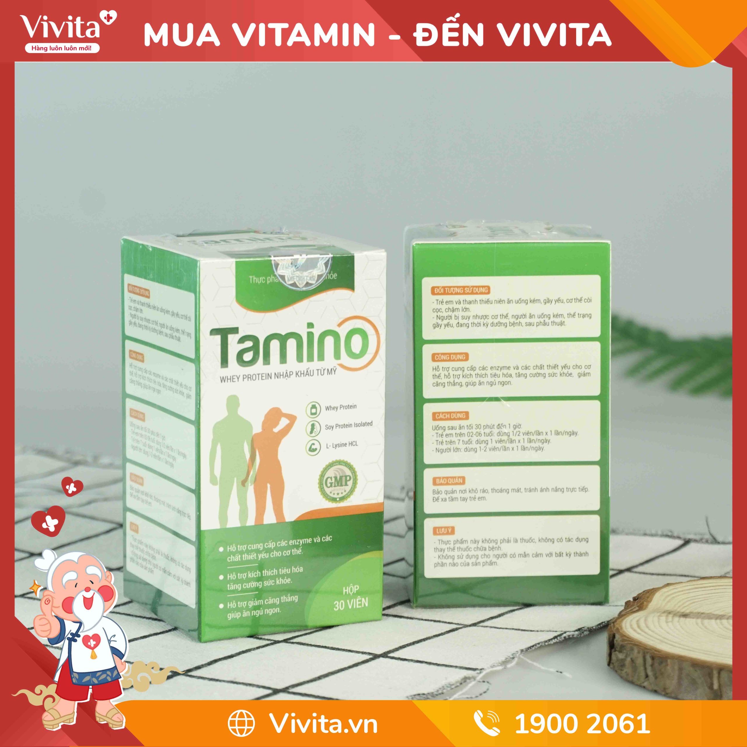 Viên Uống Tamino Hỗ trợ Tăng Cân Hiệu Quả | Hộp 30 Viên