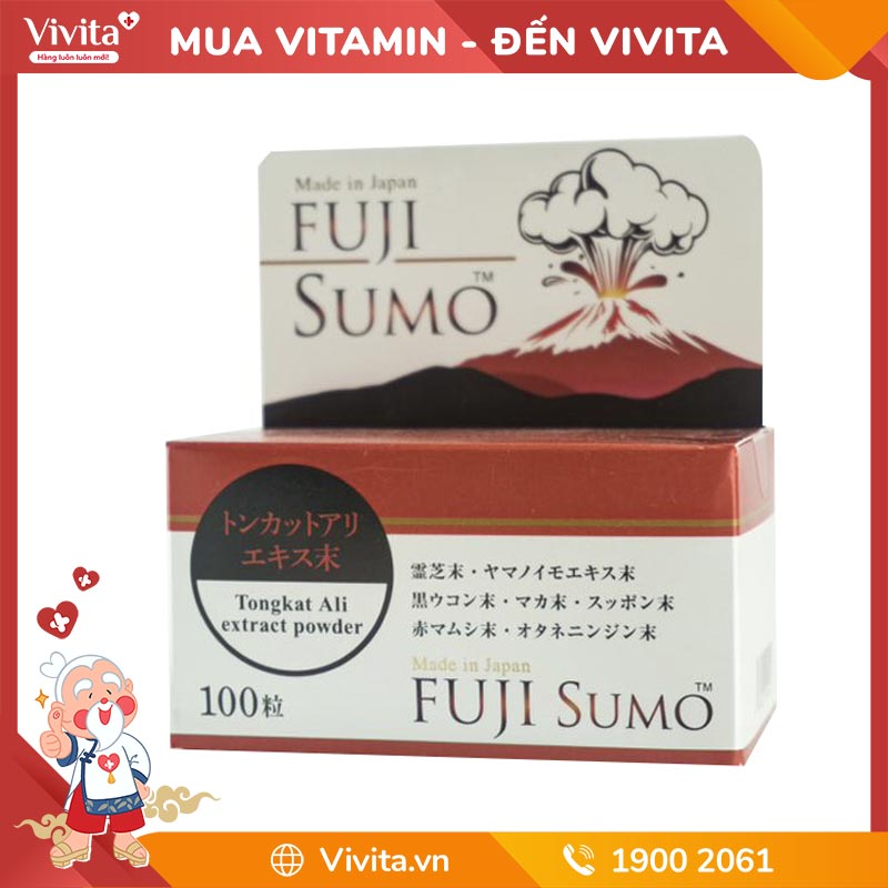 Fuji Sumo viên uống hỗ trợ tăng cường sinh lý nam giới | Hộp 100 Viên