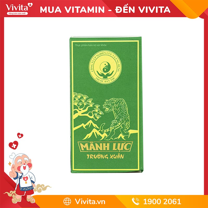 Viên Uống Mãnh Lực Trường Xuân | Hỗ Trợ Bổ Thận Tráng Dương, Tăng Cường Sinh Lực | Lọ 50g