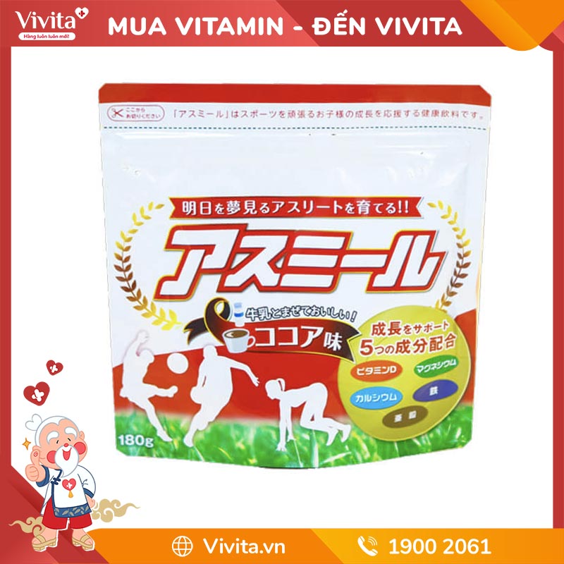 Sữa Asumiru | Giúp Phát Triển Chiều Cao Cho Trẻ | Túi 180G