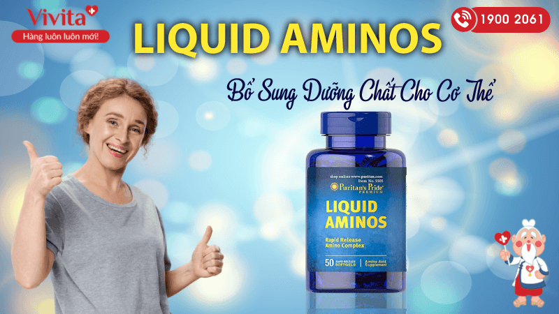 Viên Uống Liquid Aminos | Giúp Bổ Sung Sức Khỏe | Hộp 50 Viên