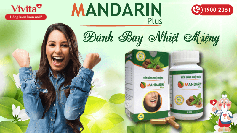 Viên Uống Mandarin Plus | Hỗ Trợ Loại Bỏ Các Triệu Chứng Nhiệt Miệng | Hộp 60 Viên