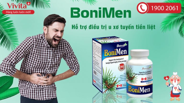 BoniMen Hỗ Trợ Điều Trị U Xơ Tuyến Tiền Liệt (Hộp 30 viên)