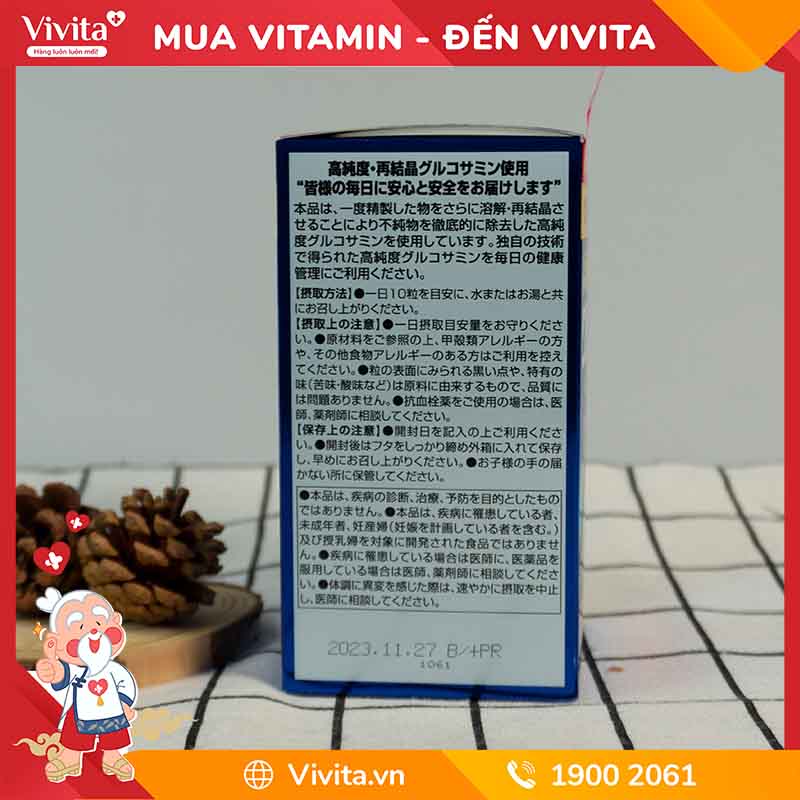 Viên Uống Orihiro Glucosamine 1500mg Hỗ Trợ Điều Trị Bệnh Xương Khớp Hiệu Quả | Hộp 900 Viên