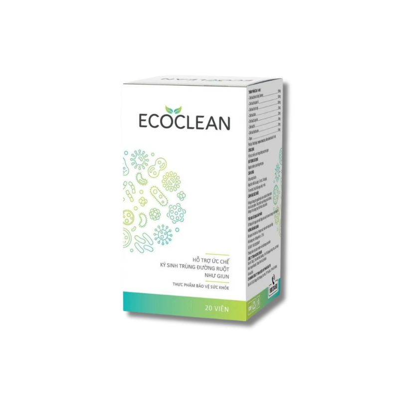Viên Uống Ecoclean | Hỗ Trợ Tiêu Diệt Ký Sinh Trùng Hiệu Quả | Hộp 20 Viên