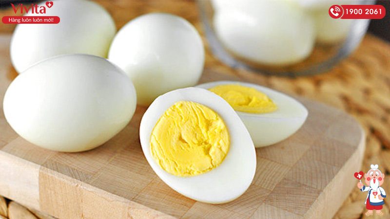 giảm cân với trứng luộc