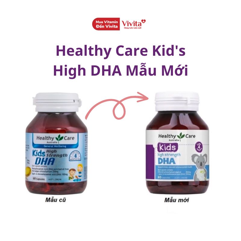 Healthy Care Kid's High DHA Úc Bổ Sung DHA 