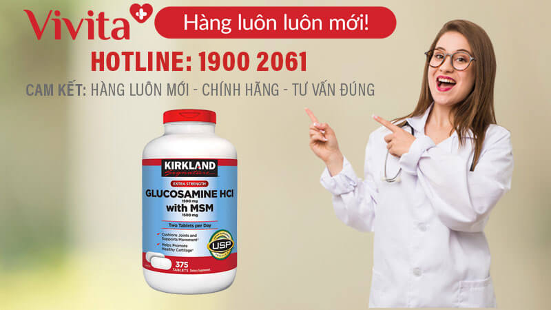 hướng dẫn sử dụng kirkland glucosamine hcl 1500mg