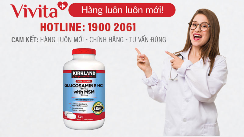 kirkland glucosamine hcl 1500mg mua ở đâu