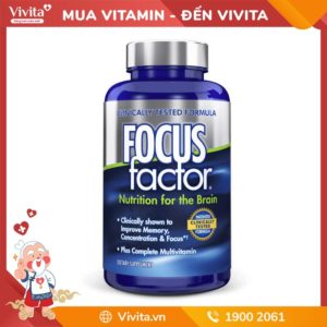 Focus Factor - Viên Uống Tăng Cường Trí Nhớ 180 Viên Của Mỹ