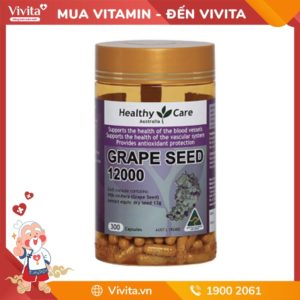 Healthy Care Grape Seed Extract 12000 mg - Tinh Chất Hạt Nho Úc 300 Viên