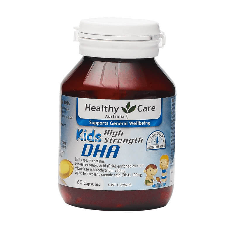 Viên Uống Healthy Care Kids High Strength DHA | Bổ Sung DHA Cho Trẻ | Hộp 60 Viên