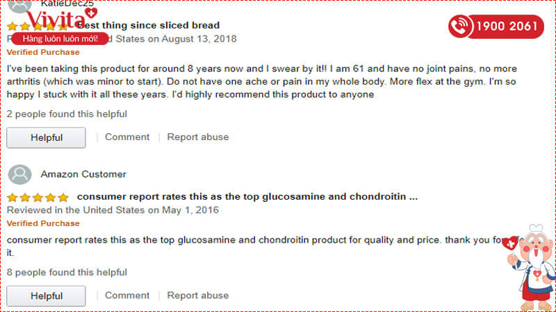 review glucosamine 1500mg & chondroitin 1200mg