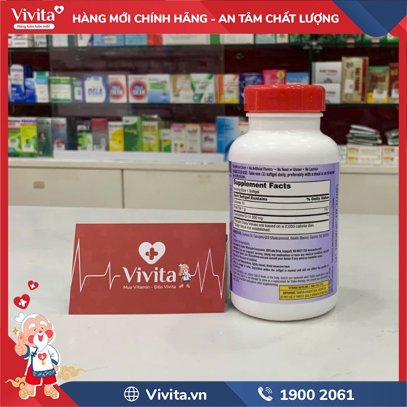 Thành phần chính là Coenzyme Q10 giúp bảo vệ tim mạch và tăng sức đề kháng cho người dùng