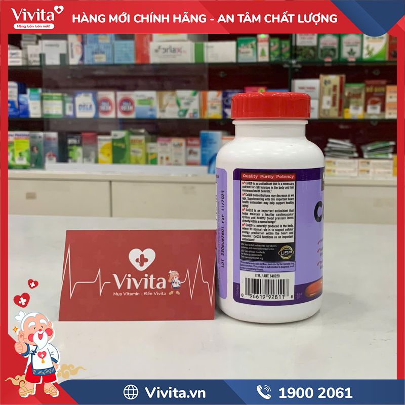 Viên Uống Kirkland CoQ10 300mg Của Mỹ Hỗ Trợ Tim Mạch