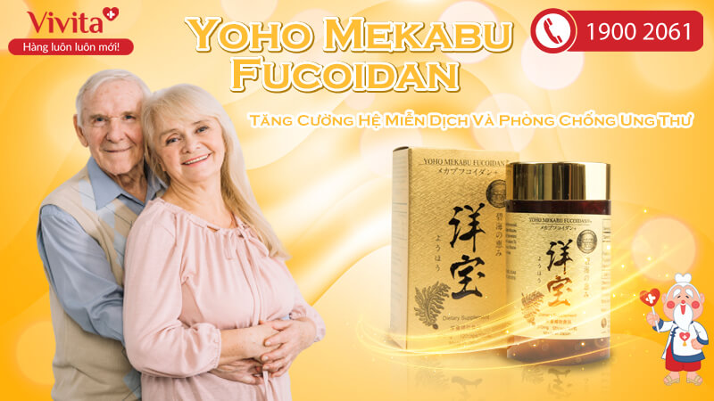 Viên Uống Yoho Mekabu Fucoidan | Hỗ Trợ Phòng Chống Ung Thư | Hộp 120 Viên