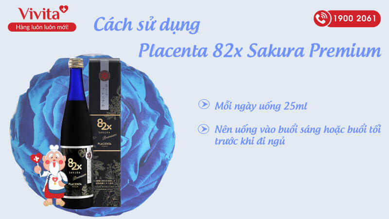 cách dung placenta 82x sakura premium