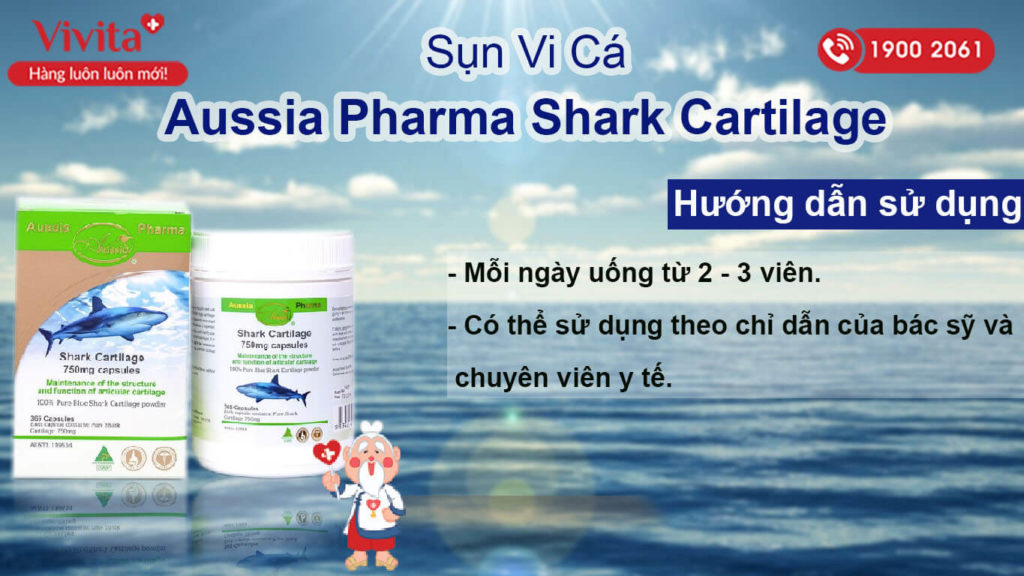 Shark Cartilage 750mg giảm đau khớp [MỚI NHẤT 2024] Hộp 365 viên