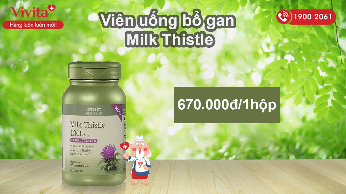 viên uống milk thistle 1300mg