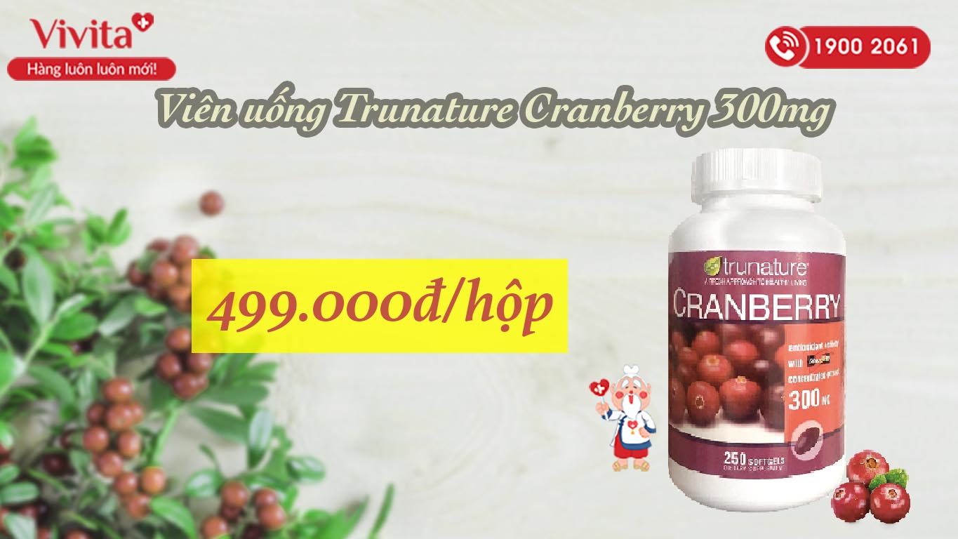 viên uống trunature cranberry 300mg
