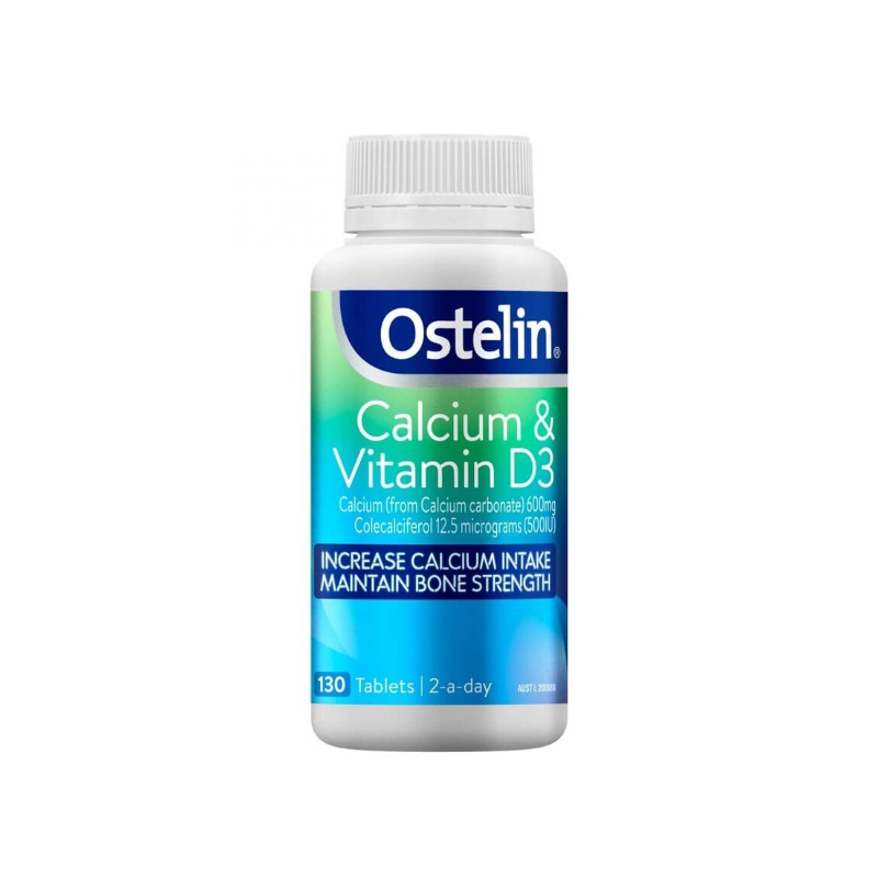 Ostelin Calcium & Vitamin D3 Hỗ Trợ Giúp Xương Xương Chắc Khỏe | Hộp 130 Viên