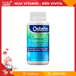Ostelin Calcium & Vitamin D3 Hỗ Trợ Giúp Xương Xương Chắc Khỏe | Hộp 130 Viên