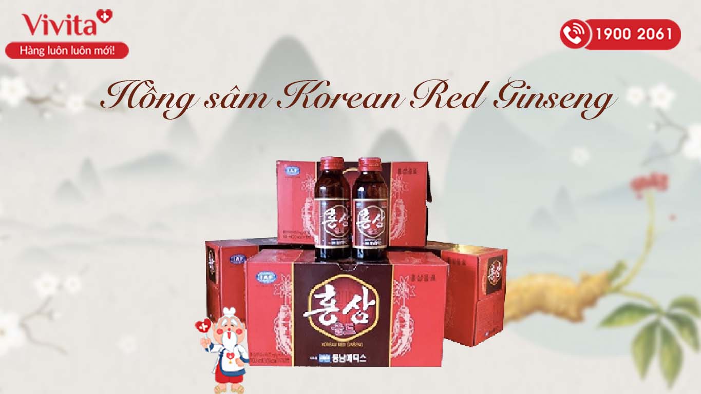 nước hồng sâm korean red ginseng