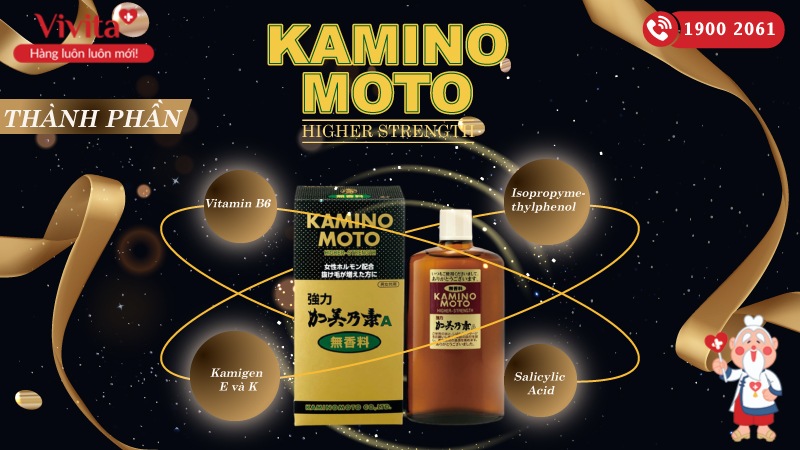 Tinh dầu Kaminomoto Higher Strength | Ngăn Rụng Tóc | Chai 200ml