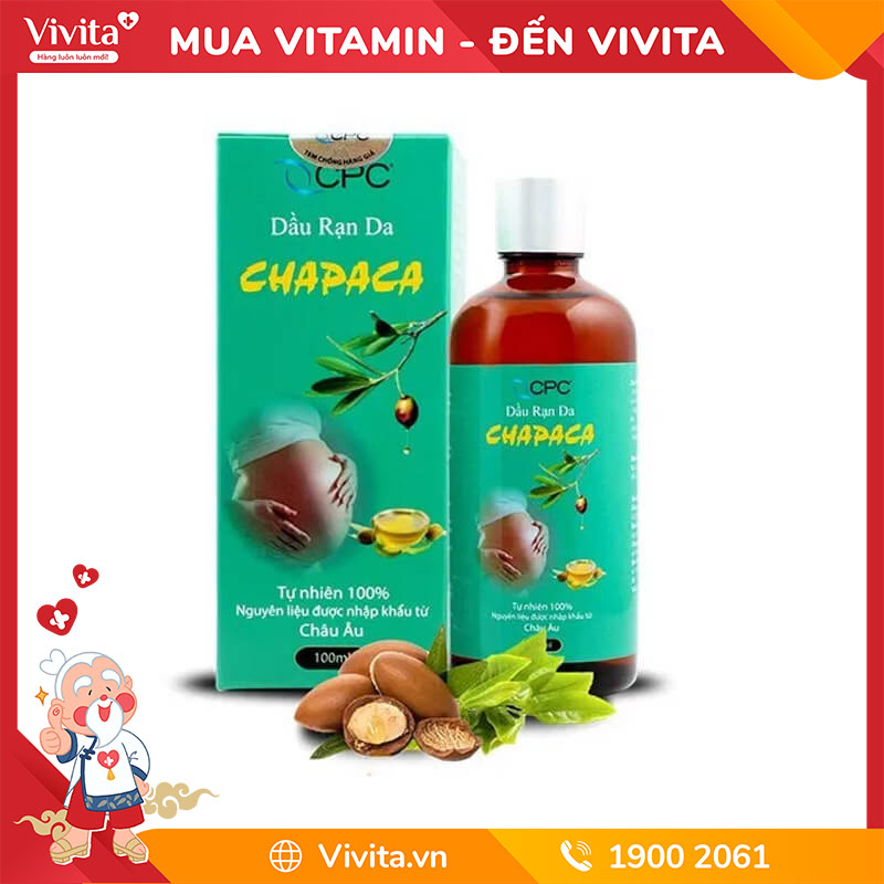 Tinh Dầu Chapaca | Hỗ Trợ Trị Rạn Da | Chai 100ml