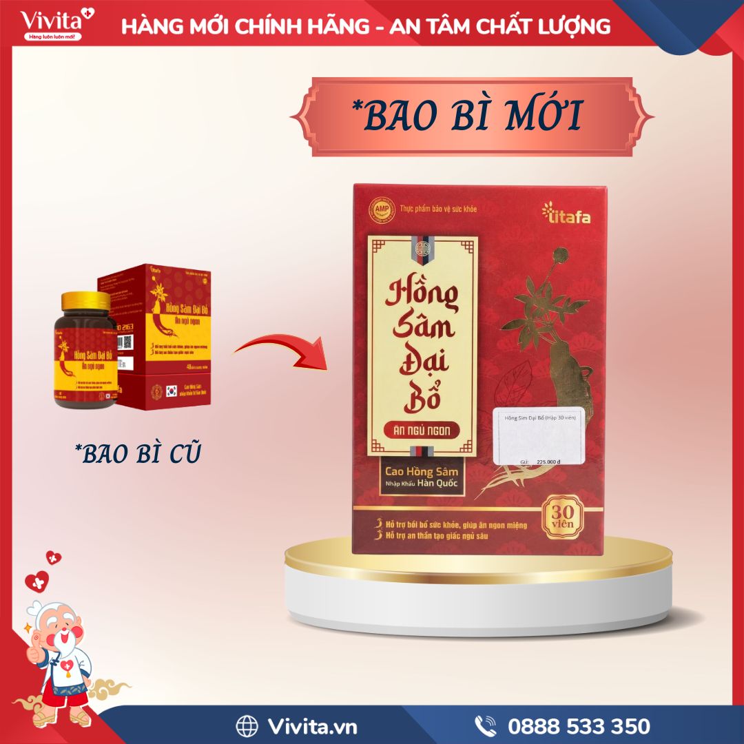 Hồng Sâm Đại Bổ Ăn Ngủ Ngon 