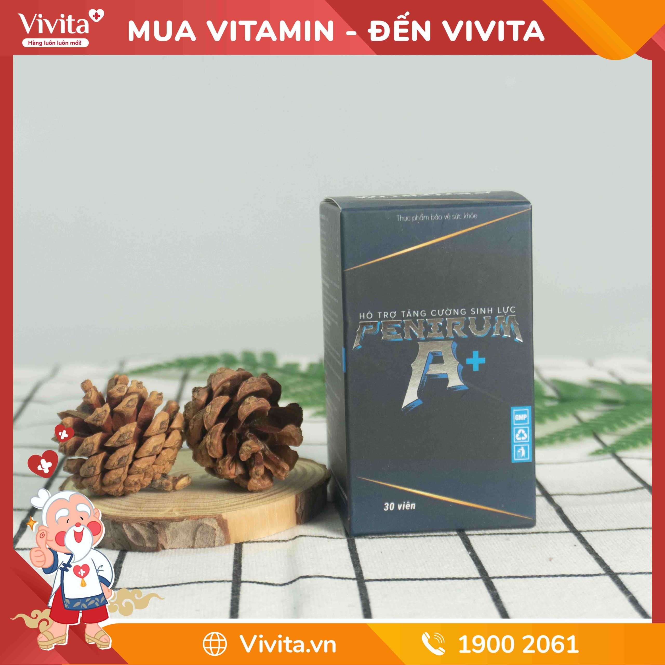 Viên Uống Penirum A+ Hỗ Trợ Trị Xuất Tinh Sớm | Hộp 30 Viên
