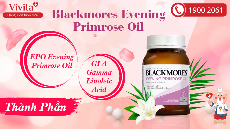 Tinh Dầu Hoa Anh Thảo Của Úc Blackmores Evening Primrose Oil (190 Viên)