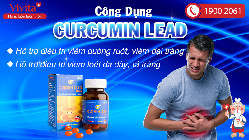 Viên Uống Curcumin Lead | Hỗ Trợ Giảm Đau Dạ Dày (Hộp 30 Viên)