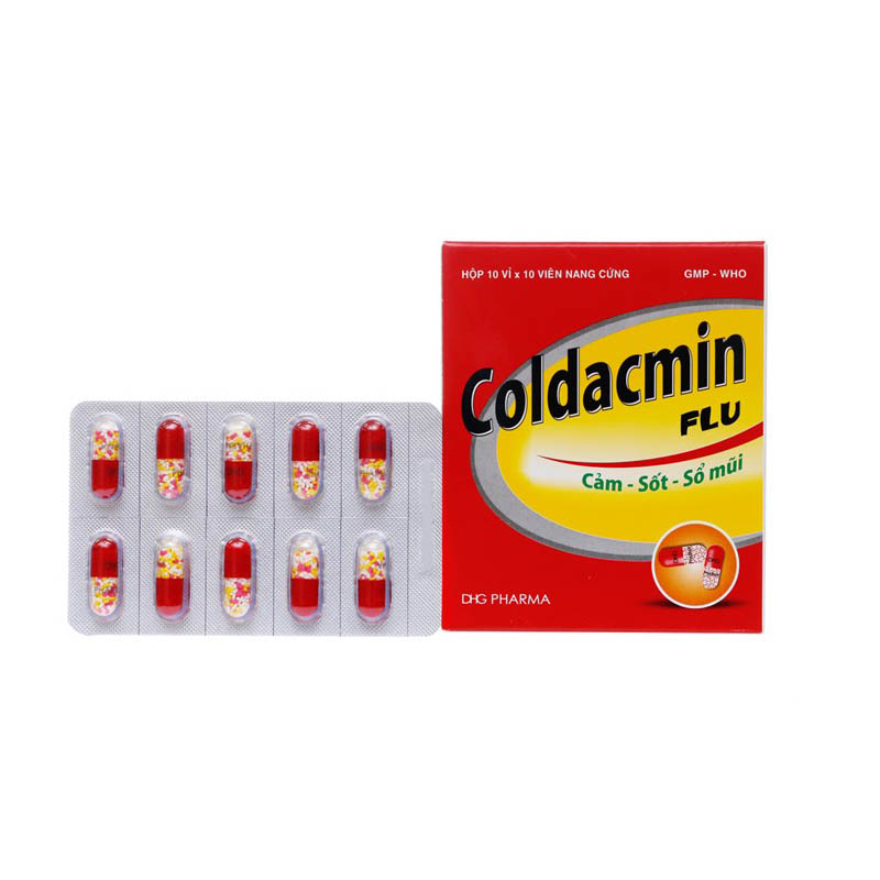 Thuốc trị cảm cúm Coldacmin Flu | Hộp 100 viên