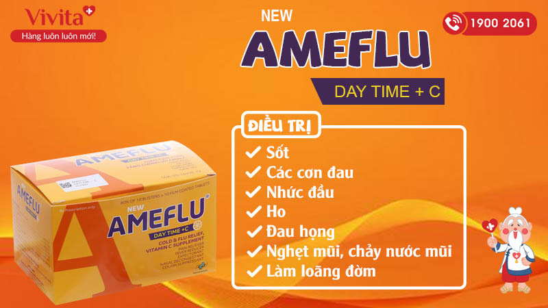 Công dụng Ameflu Daytime +C