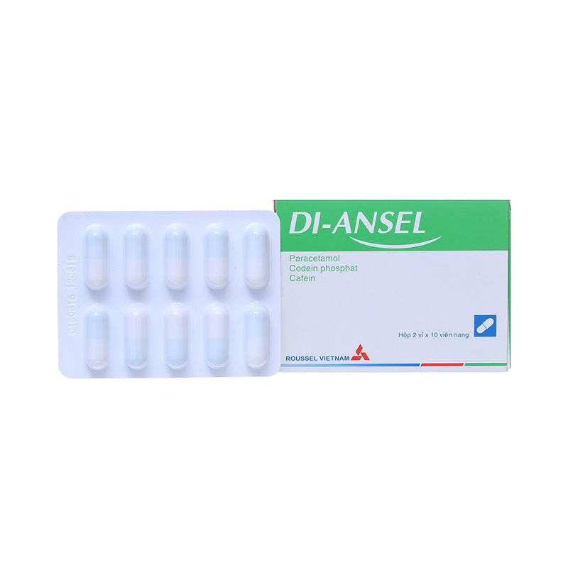 Thuốc giảm đau Di-Ansel | Hộp 20 viên