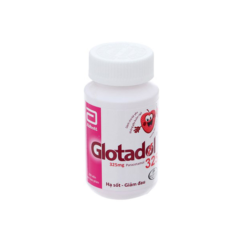 Thuốc giảm đau, hạ sốt Glotadol 325mg | Chai 200 viên
