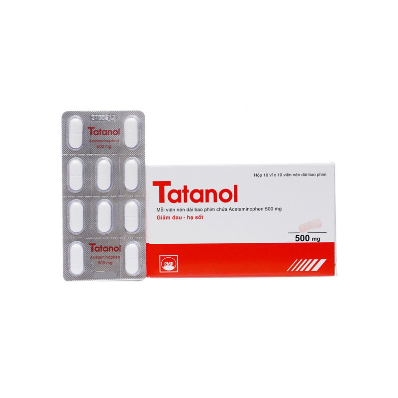 Thuốc giảm đau, hạ sốt Tatanol 500mg | Hộp 100 viên