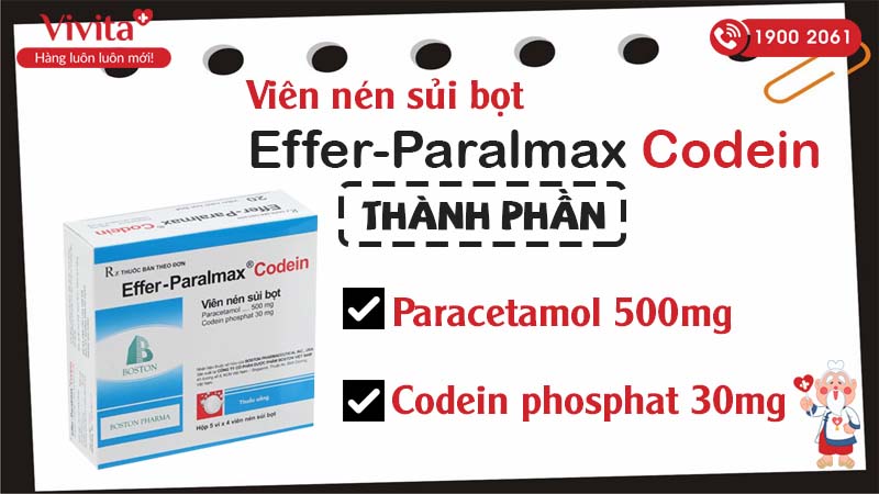 Thành phần Effer-Paralmax Codein
