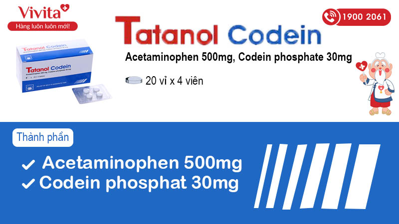 Thành phần Tatanol Codein