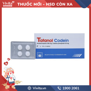 Thuốc giảm đau Tatanol Codein Hộp 80 viên