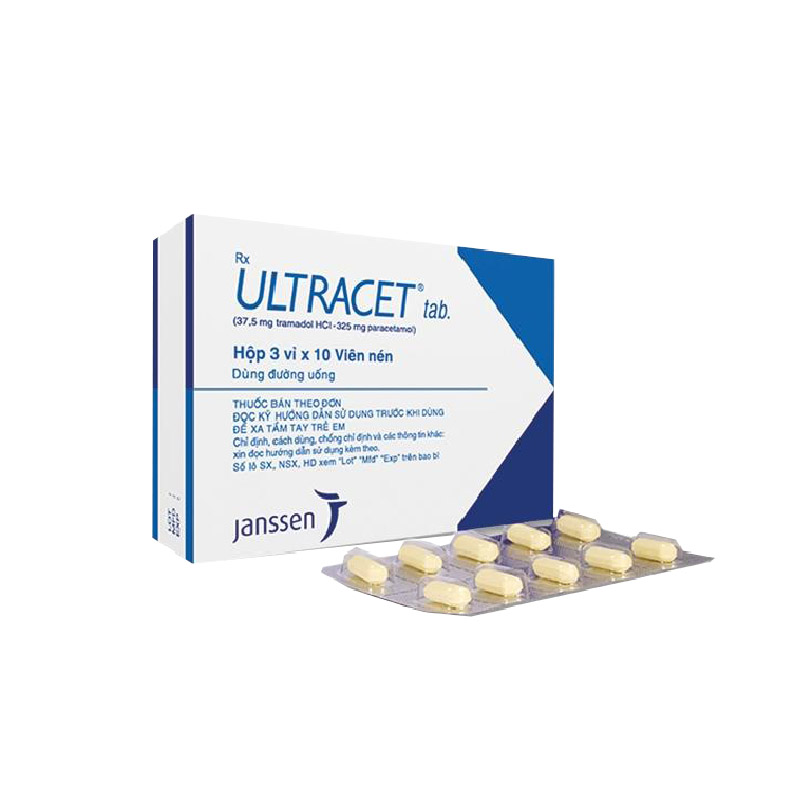Thuốc giảm đau Ultracet | Hộp 30 viên
