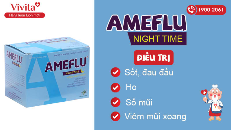 Công dụng Ameflu Night Time