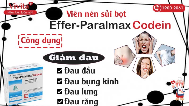 Công dụng Effer Paralmax Codein
