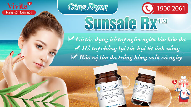 Viên Uống Sunsafe Rx™ | Hỗ Trợ Chống Nắng | Hộp 30 Viên