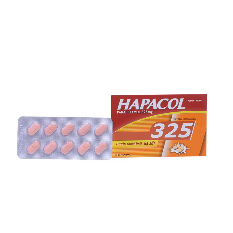 Thuốc giảm đau, hạ sốt Hapacol 325mg | Hộp 100 viên