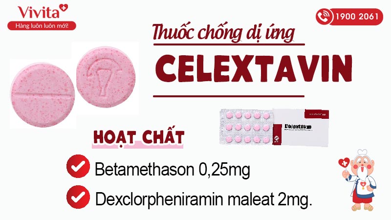 Thành phần của thuốc chống dị ứng Celextavin